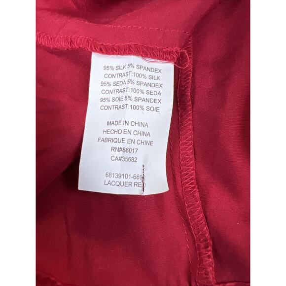 Babe Women’s Shirt Red Size Large Off Shoulder Ruffle Romper Play Suite Dust - Picture 8 of 13